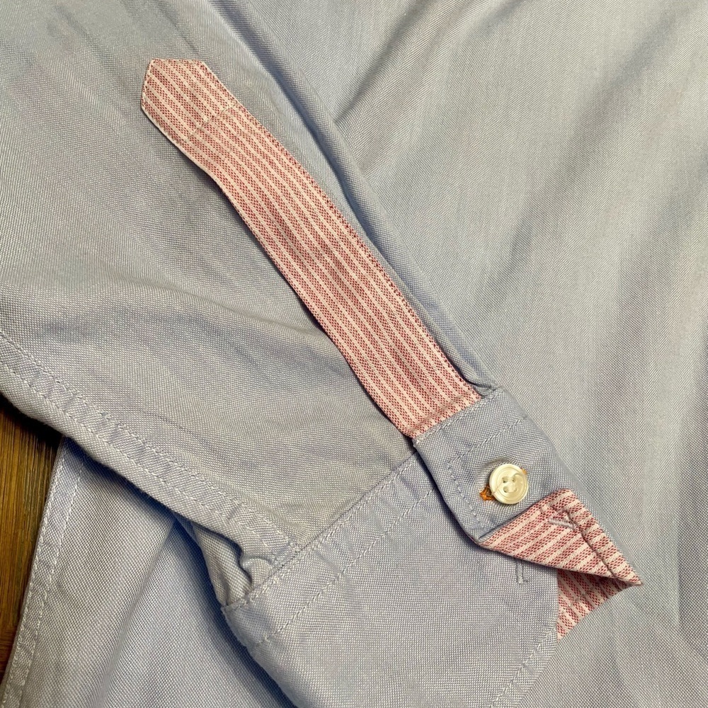 BOSS Orange Cliff Light Blue Long Sleeve Button Down Shirt - Picture 3 of 10